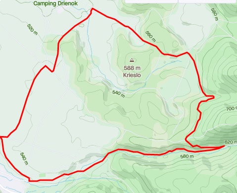 10 km bežecký trail okruh Rakša